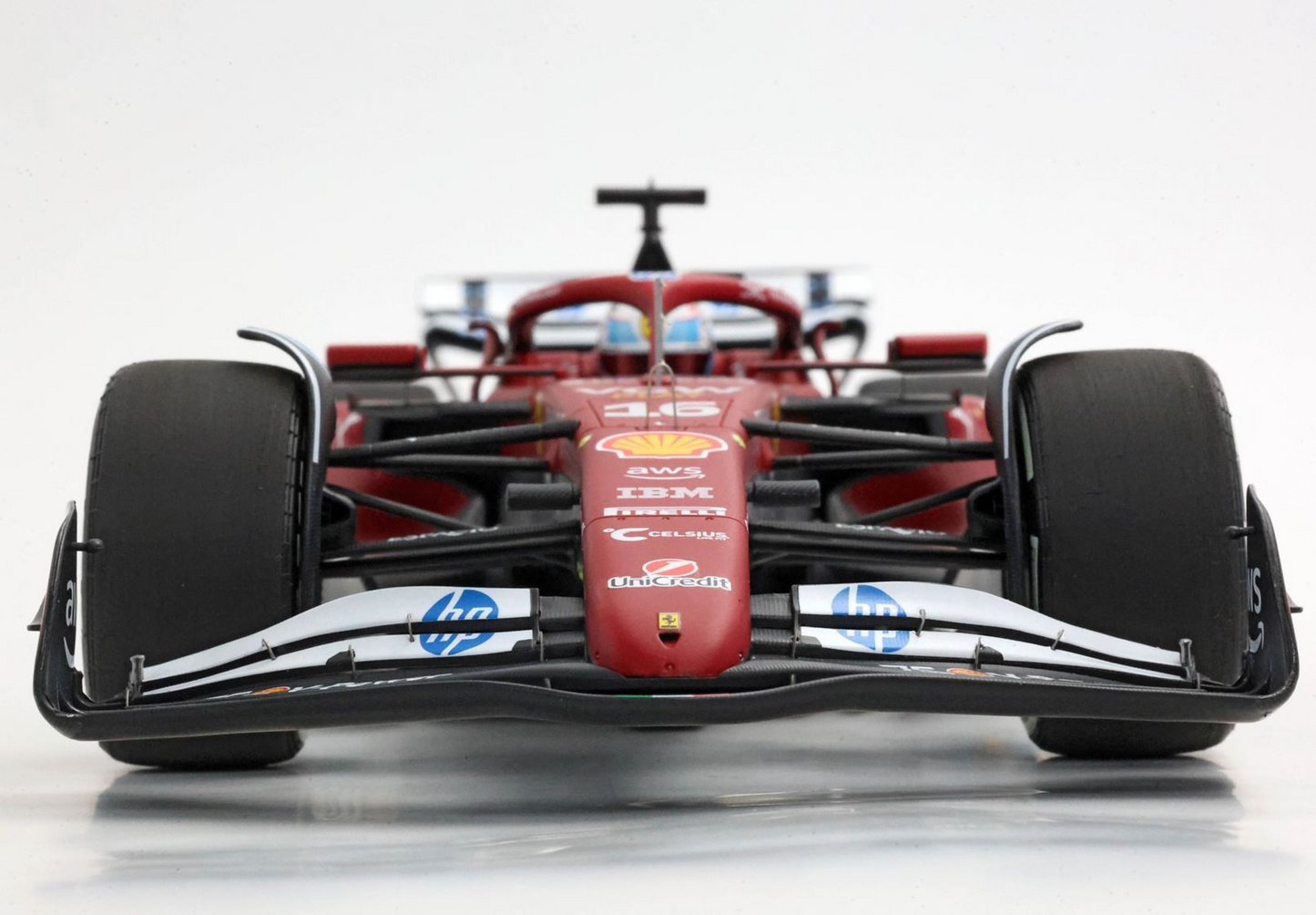 BBR Models 1/18 Ferrari SF-25 Monaco Livery For 75 Years With Shell Charles Leclerc 2nd Place Luxury Pack