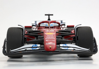 BBR Models 1/18 Ferrari SF-25 Monaco Livery For 75 Years With Shell Charles Leclerc 2nd Place Luxury Pack