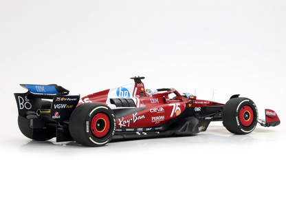 BBR Models 1/18 Ferrari SF-25 Monaco Livery For 75 Years With Shell Charles Leclerc 2nd Place Luxury Pack