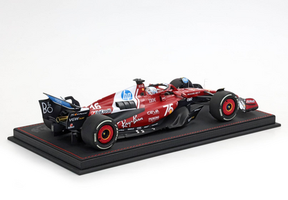 BBR Models 1/18 Ferrari SF-25 Monaco Livery For 75 Years With Shell Charles Leclerc 2nd Place Luxury Pack