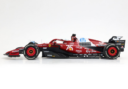 BBR Models 1/18 Ferrari SF-25 Monaco Livery For 75 Years With Shell Charles Leclerc Polyfoam Packaging