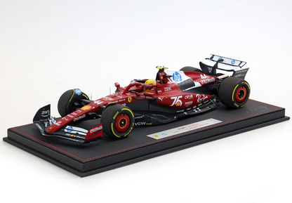 BBR Models 1/18 Ferrari SF-25 Monaco Livery For 75 Years With Shell Lewis Hamilton Luxury Pack