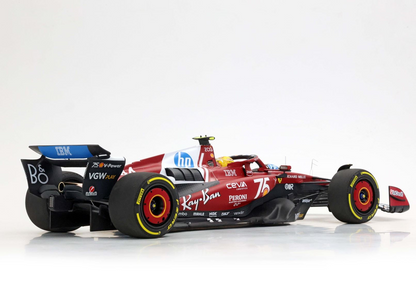 BBR Models 1/18 Ferrari SF-25 Monaco Livery For 75 Years With Shell Lewis Hamilton Luxury Pack