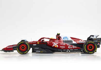 BBR Models 1/18 Ferrari SF-25 Monaco Livery For 75 Years With Shell Lewis Hamilton Polyfoam Packaging