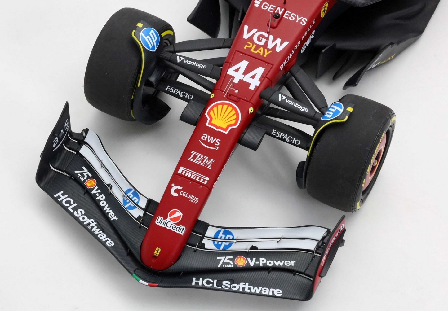 BBR Models 1/18 Ferrari SF-25 Monaco Livery For 75 Years With Shell Lewis Hamilton Polyfoam Packaging