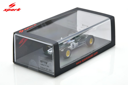 Sparkmodel 1/43 Lotus 21  #8 3rd French GP 1961 Jim Clark