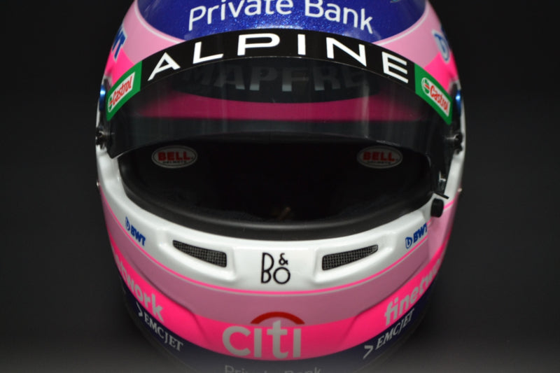 Fernando Alonso Alpine F1 Team 1/2 mini helmet 2022 season