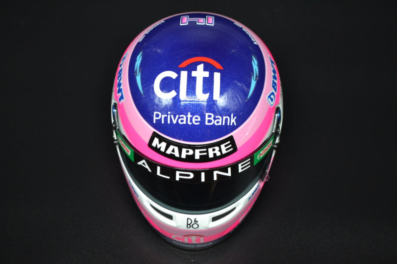 Fernando Alonso Alpine F1 Team 1/2 mini helmet 2022 season