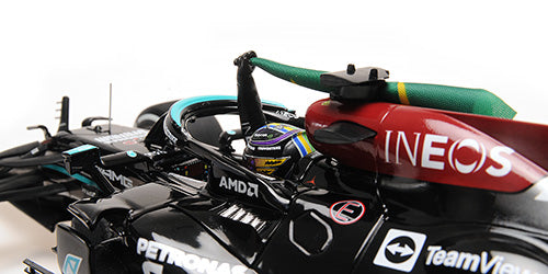 Mercedes-Amg Petronas F1Team W12 E Performance Hamilton 1st Brazil win w/flag image 2