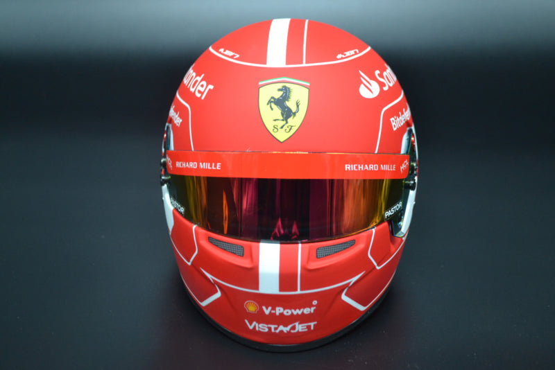 Charles Leclerc 2023 season 1/2 scale helmet from Bell Helmets