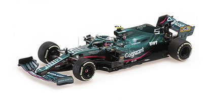 Minichamps 1/43 Aston Martin Cognizant F1 Team Amr21 S Vettel Monaco GP 2021 image 0