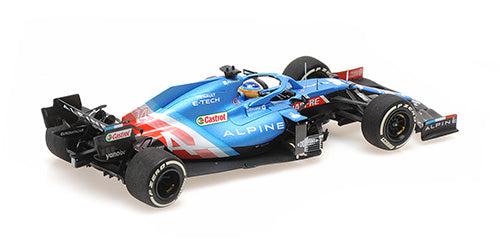 Minichamps 1/43 Alpine F1 Team A521 Fernando Alonso Qatar GP 2021 LE 1008 Pcs image 1