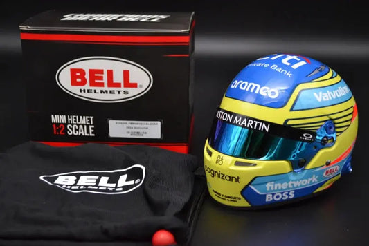 Fernando Alonso Aston Martin Cognizant F1 Team Bell mini helmet 2024 season image 0