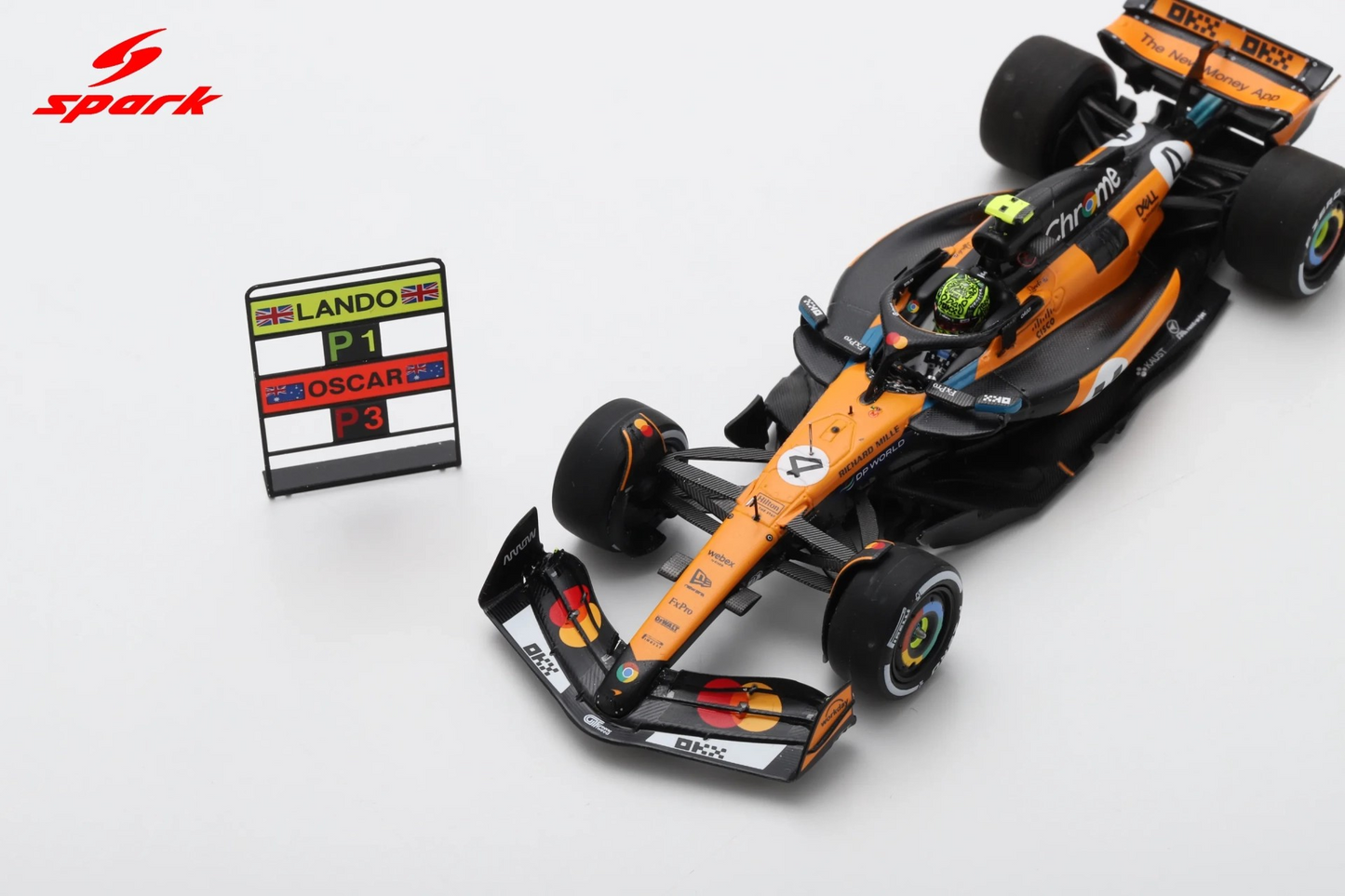 Sparkmodel 1/43 McLaren MCL39 No.4 McLaren Formula 1 Team Winner Monaco GP 2025 Lando Norris