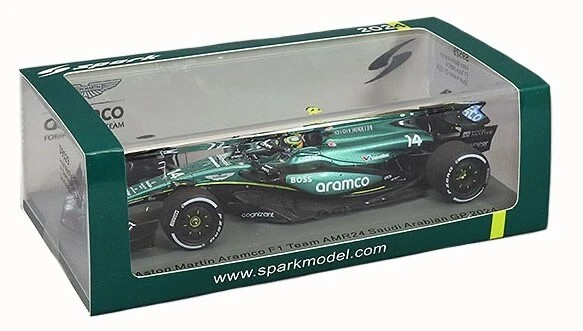 Sparkmodel 1/43 Aston Martin Aramco F1 AMR24 #14 Saudi Arabian GP 2024 F Alonso