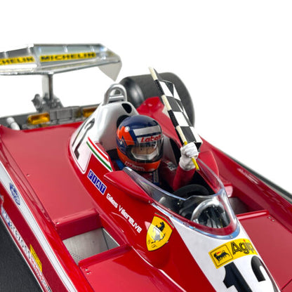 GP Replicas 1/12 Scale Model 1978 Canadian Grand Prix Winner Ferrari 312 T3 #12 G. Villeneuve with driver