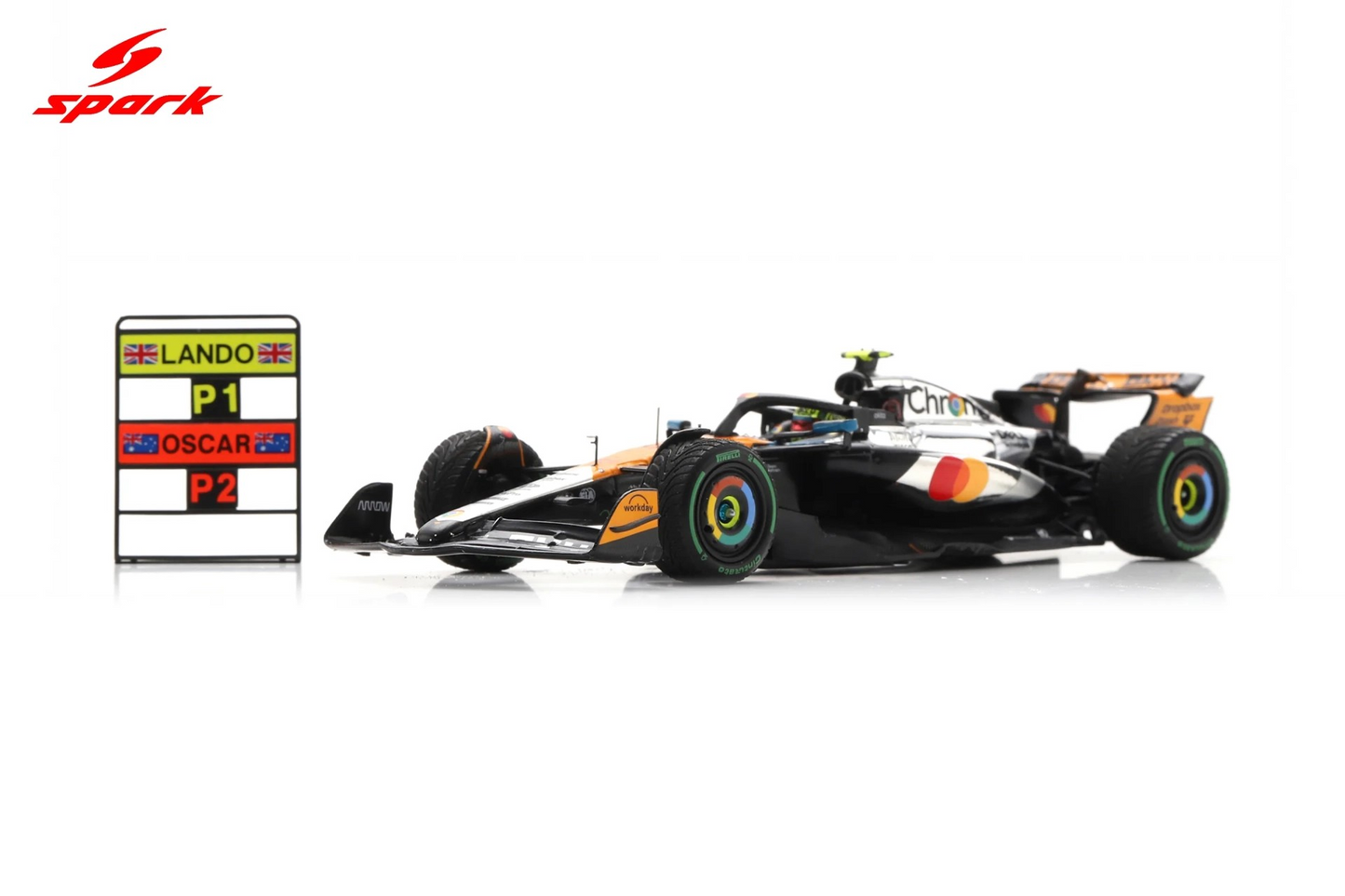 Sparkmodel 1/43 McLaren MCL39 No.4 McLaren Formula 1 Team Winner British GP 2025 Lando Norris