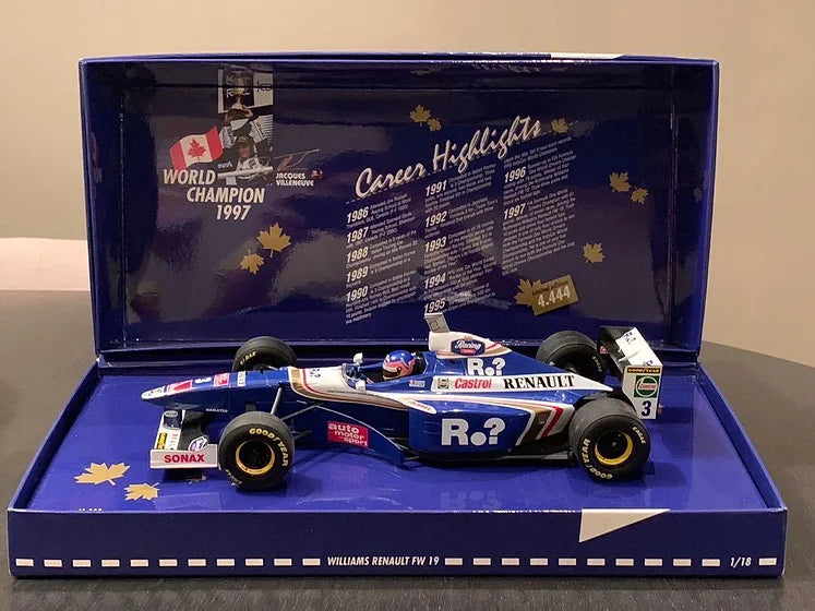 1/18 Williams FW19 Villeneuve World Champion 1997