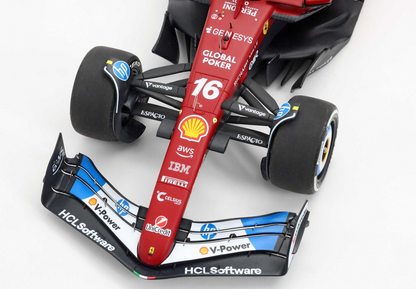 BBR Models 1/18 Ferrari SF25 F1 Miami GP Special Livery Charles Leclerc - Polyfoam Box