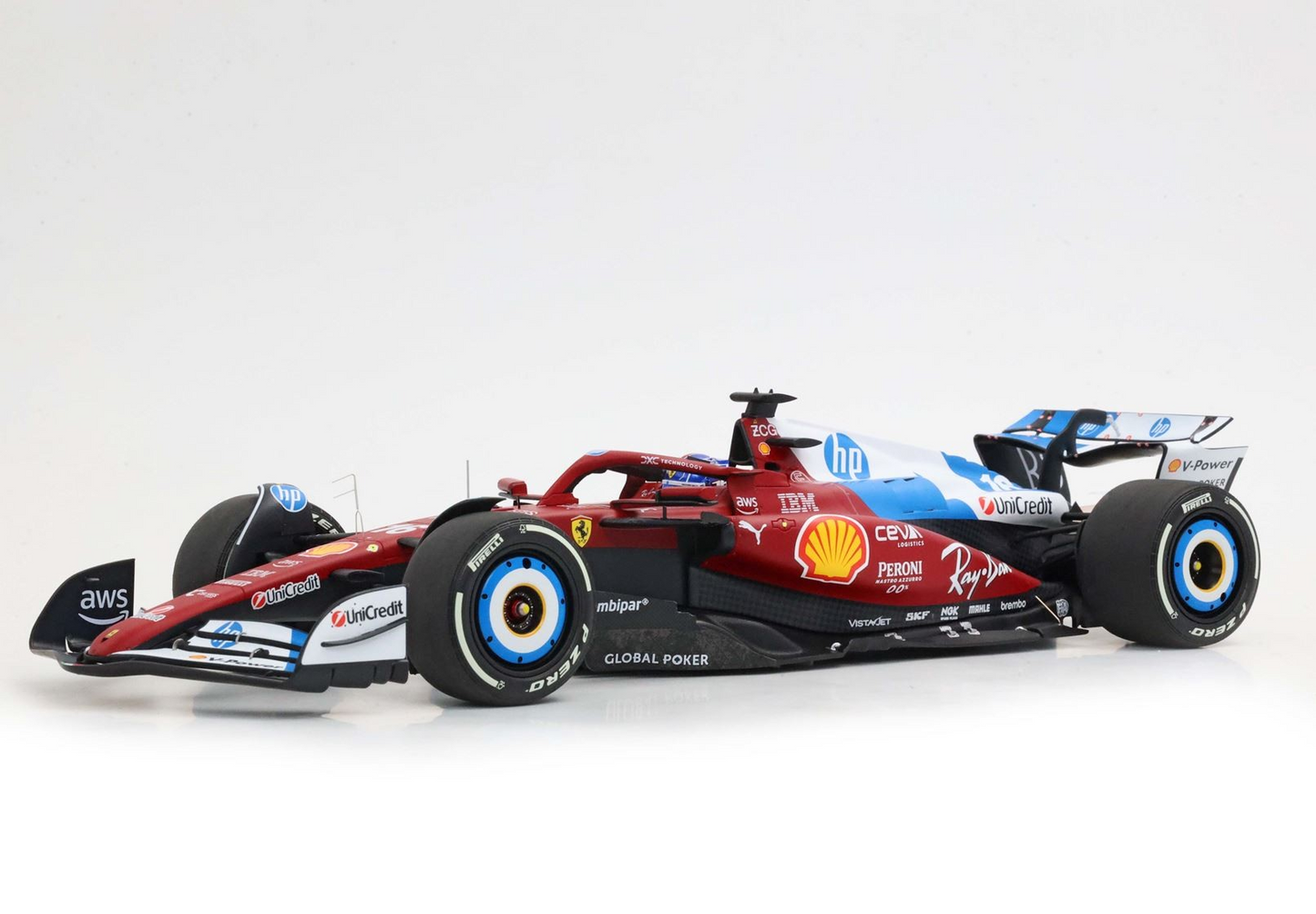 BBR Models 1/18 Ferrari SF25 F1 Miami GP Special Livery Charles Leclerc - Polyfoam Box