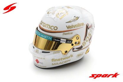 Spark Models 2025 1/5 Scale F1 Replica Helmet Fernando Alonso Aston Martin Aramco F1 Team Chinese GP #5HF200
