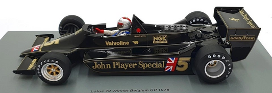 Mario Andretti Sparkmodel 1/18 Lotus 79 #5 Winner Belgium GP 1978
