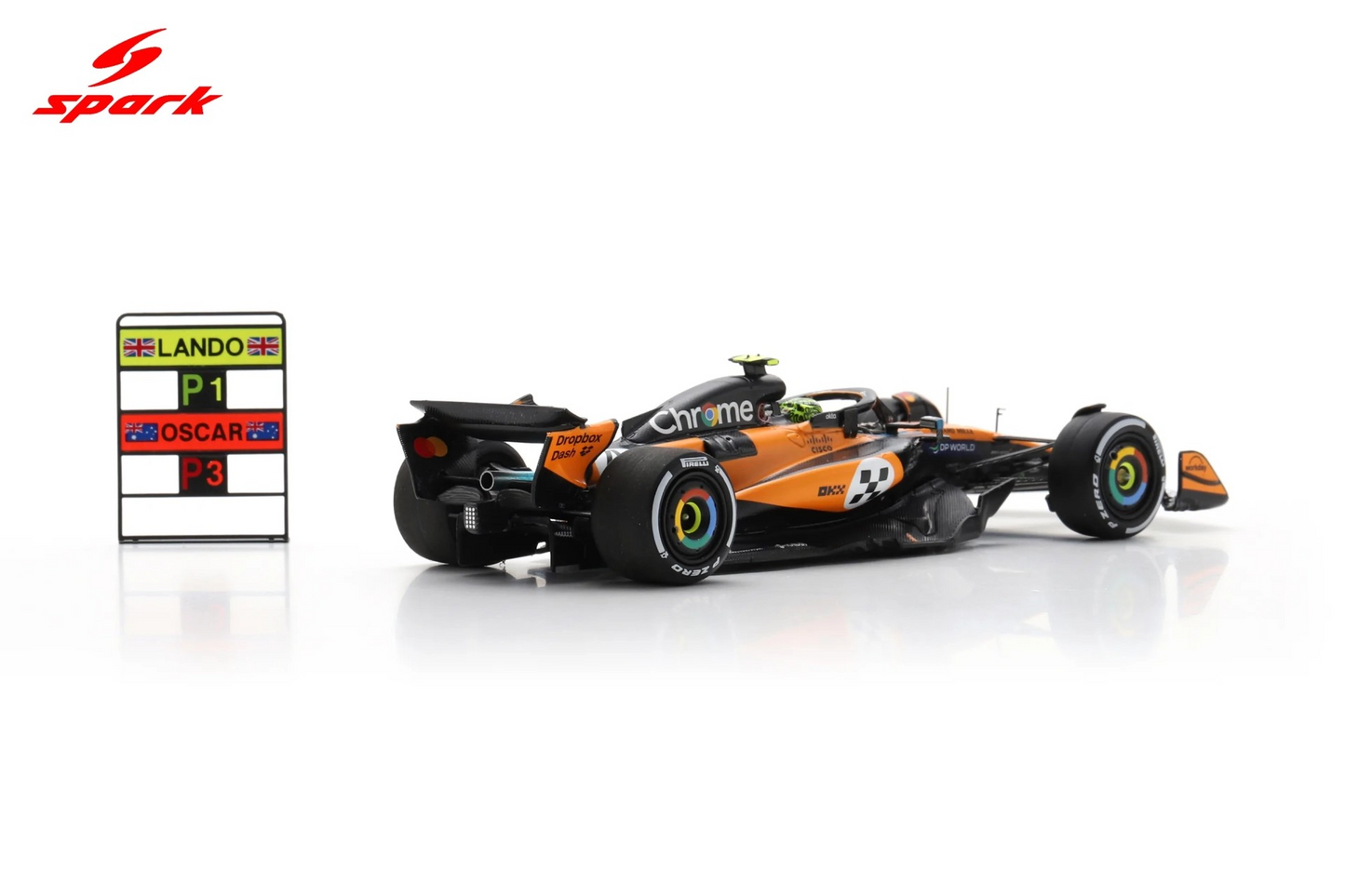 Sparkmodel 1/43 McLaren MCL39 No.4 McLaren Formula 1 Team Winner Monaco GP 2025 Lando Norris