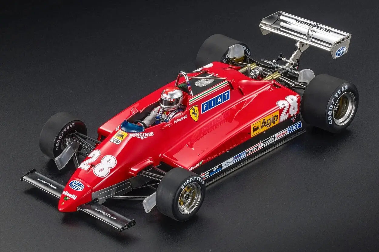 Ferrari 126C2 (Late version 1982) #28 M. Andretti Pole position & 3rd Italy GP, Monza 1982 (version with driver) GP Replicas