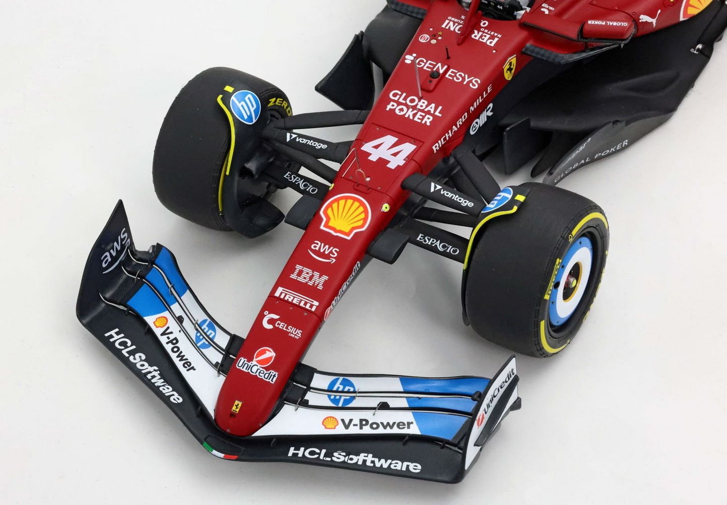 BBR Models 1/18 Ferrari SF25 F1 Miami GP Special Livery Lewis Hamilton - polyfoam package