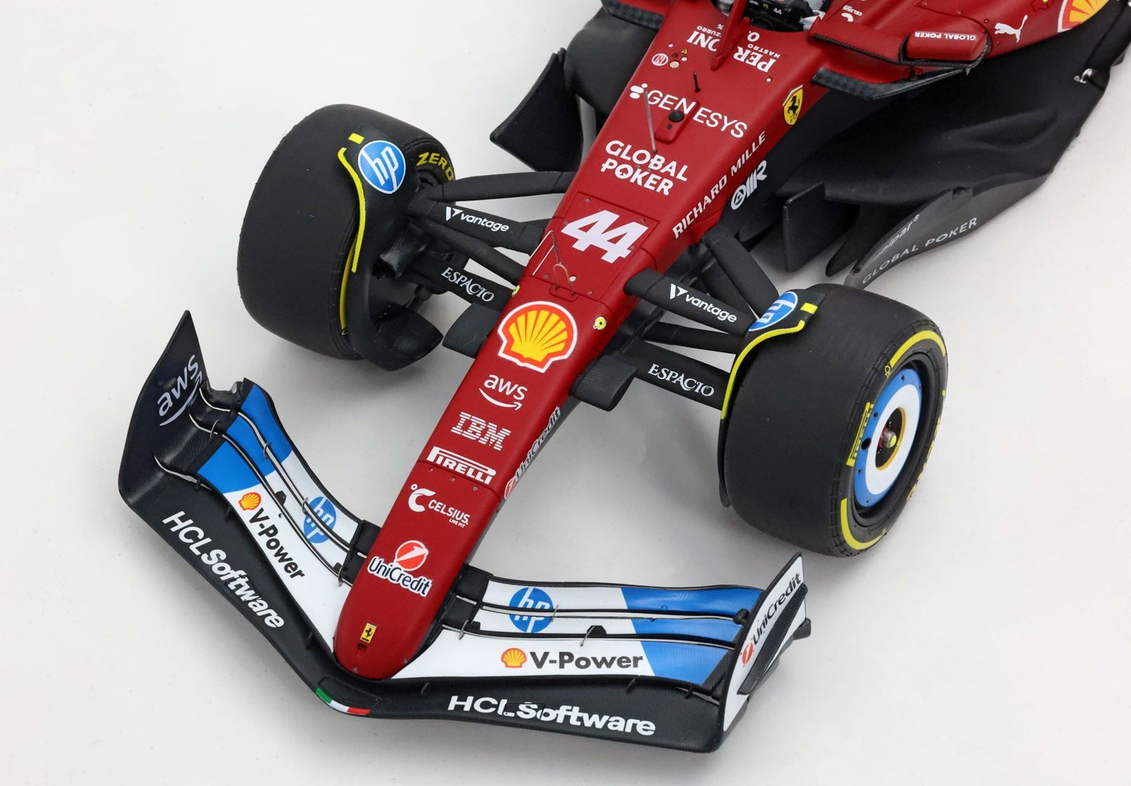 BBR Models 1/18 Ferrari SF25 F1 Miami GP Special Livery Lewis Hamilton - polyfoam package